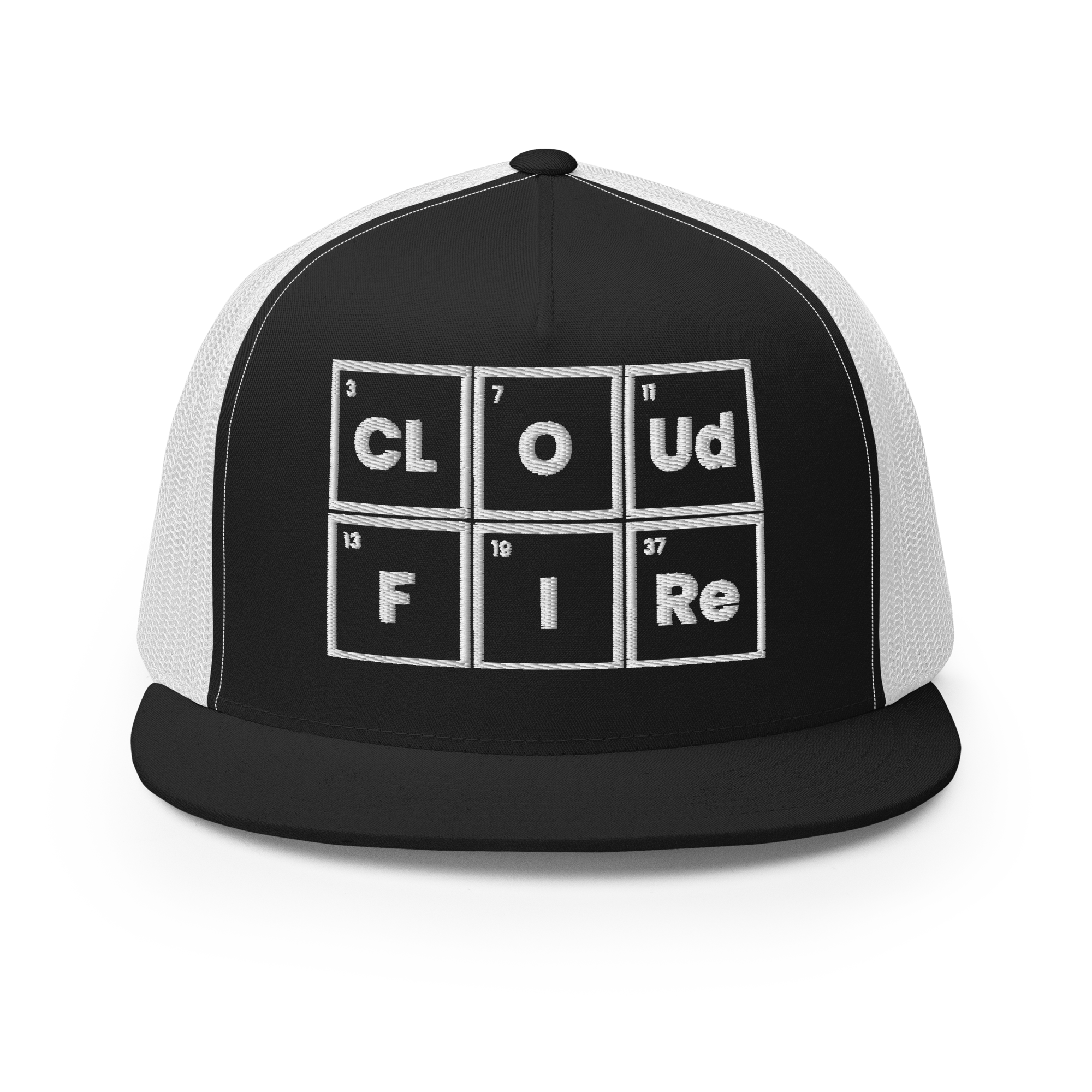 CLOUD AND FIRE Logo Trucker Cap