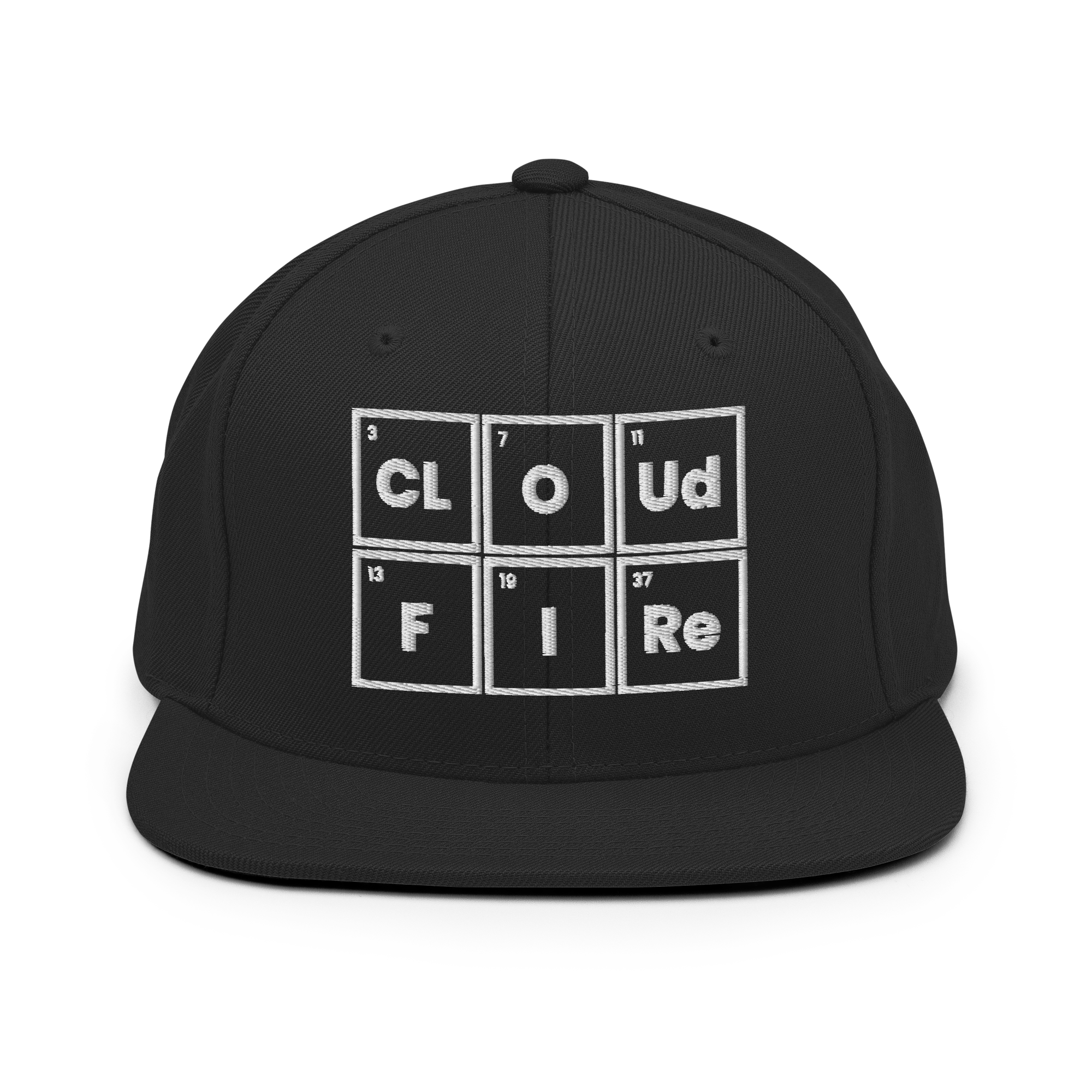 CLOUD AND FIRE Logo Snapback Hat