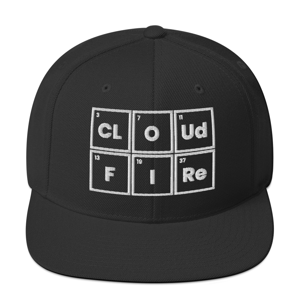 CLOUD AND FIRE Logo Snapback Hat