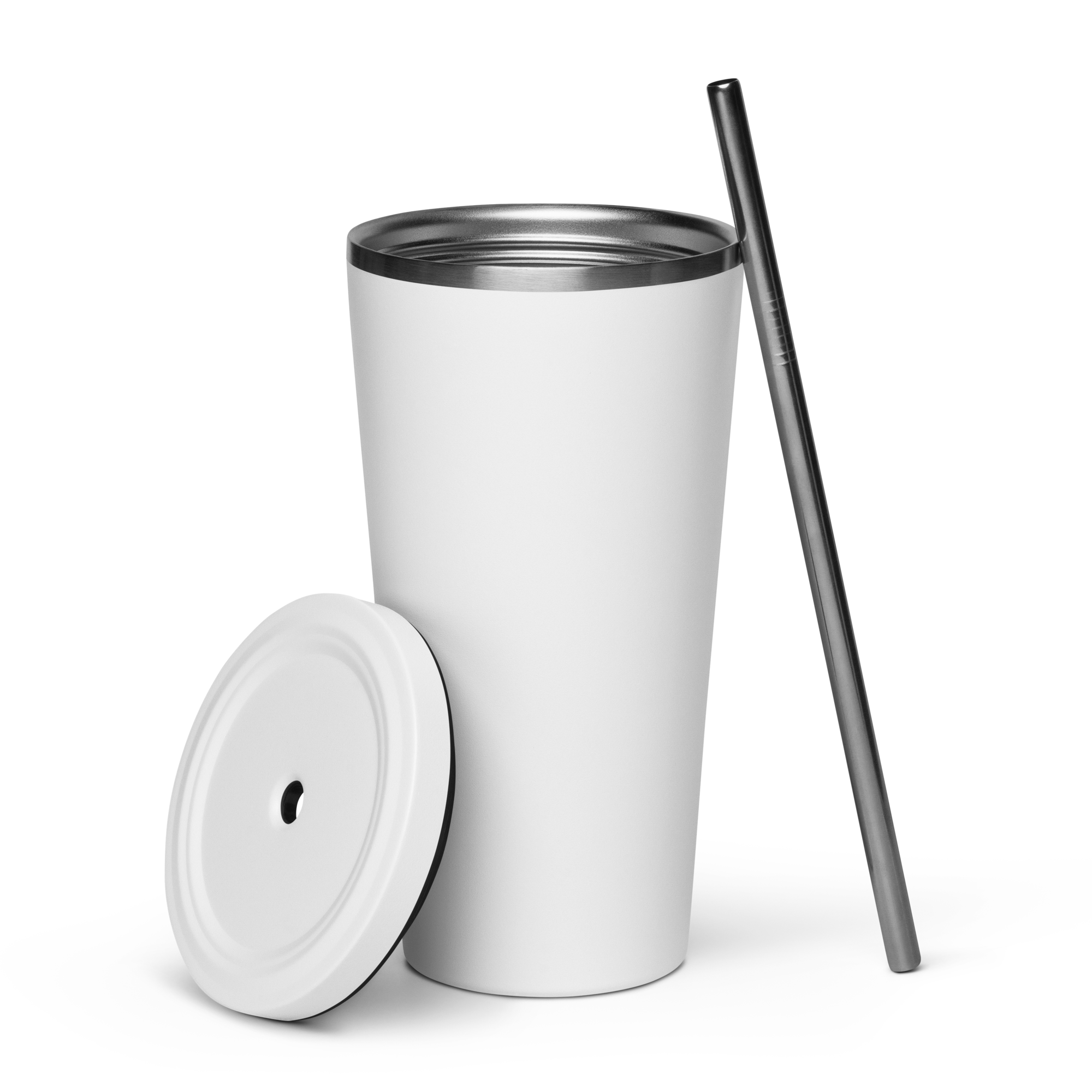 Insulated Tumbler With A Straw