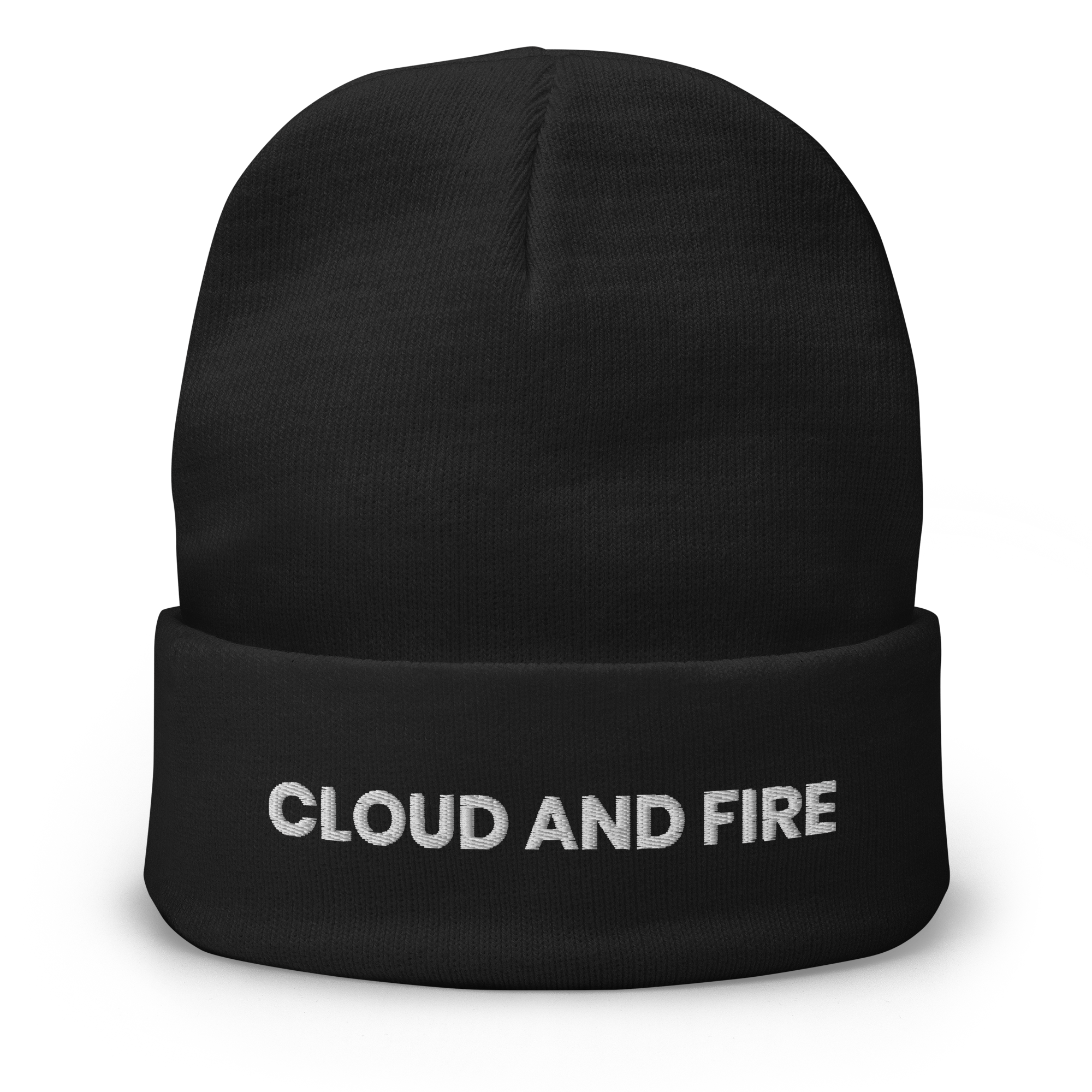 CLOUD AND FIRE Typeface Embroidered Beanie