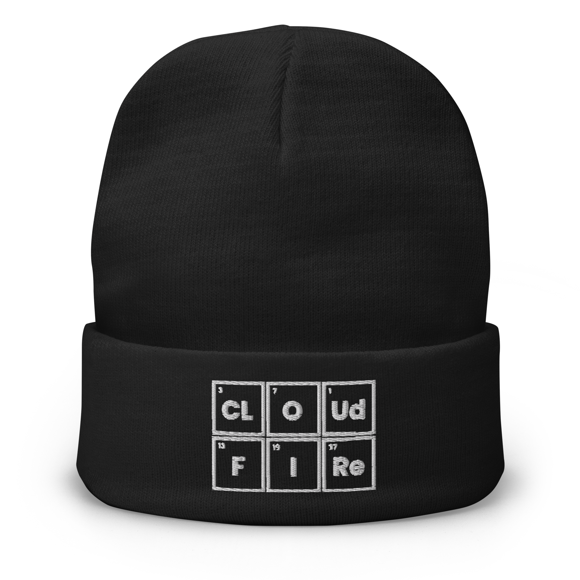 CLOUD AND FIRE Logo Embroidered Beanie