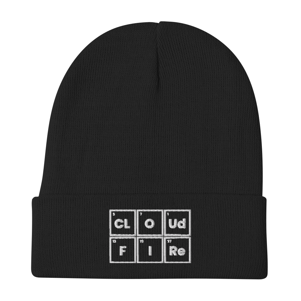 CLOUD AND FIRE Logo Embroidered Beanie