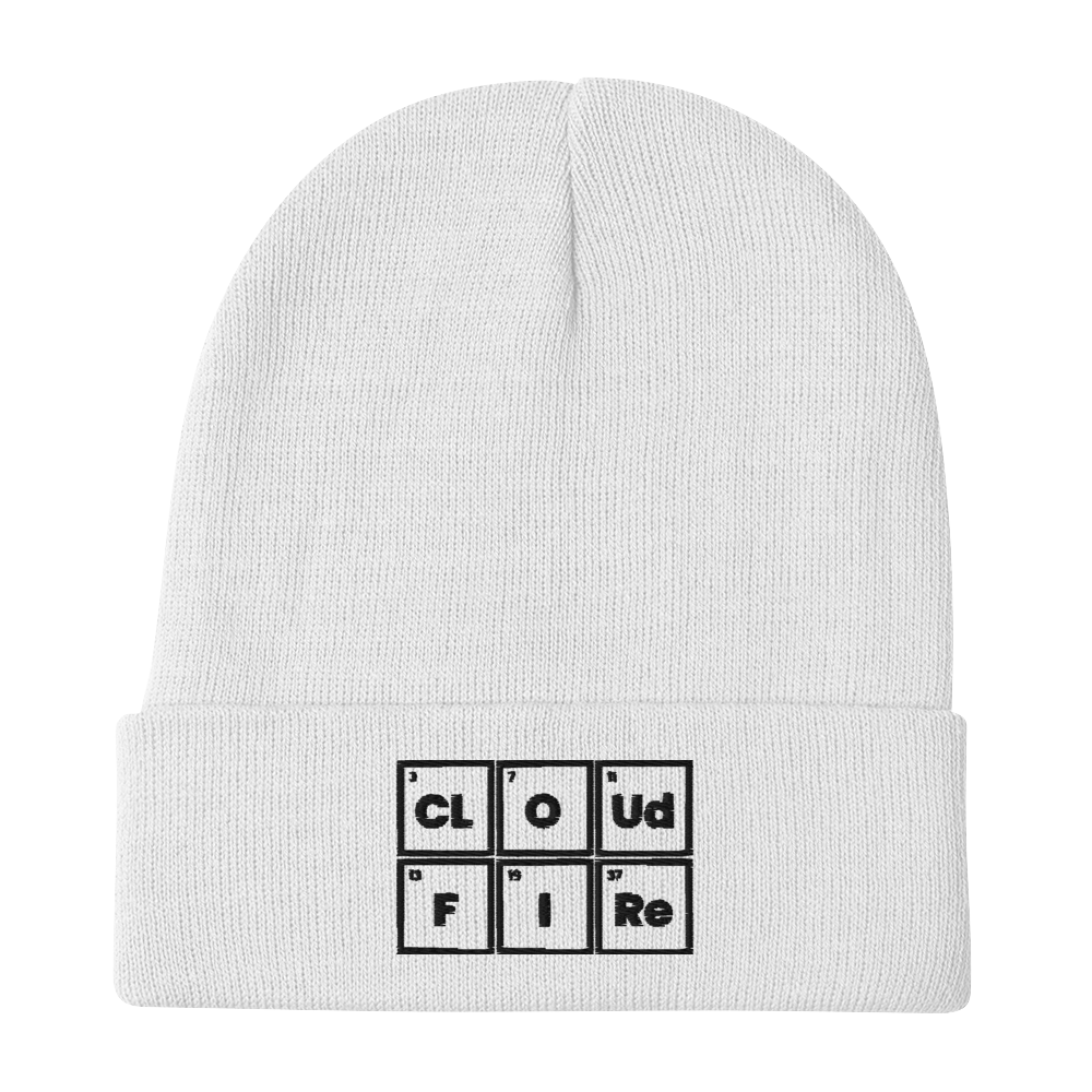 CLOUD AND FIRE Logo Embroidered Beanie