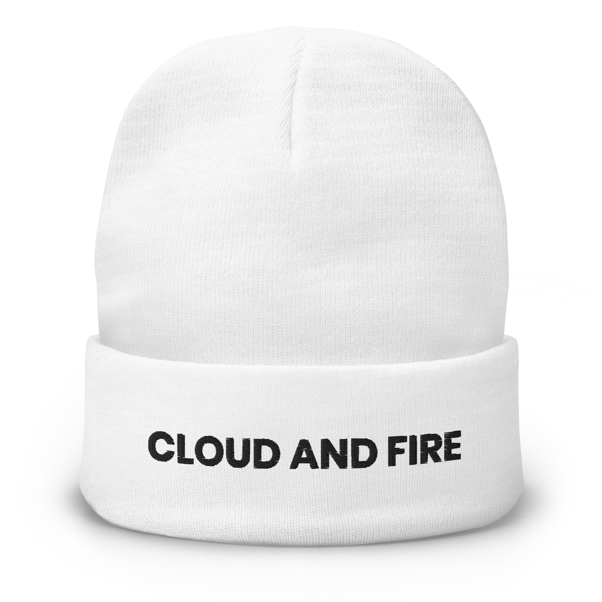 CLOUD AND FIRE Typeface Embroidered Beanie