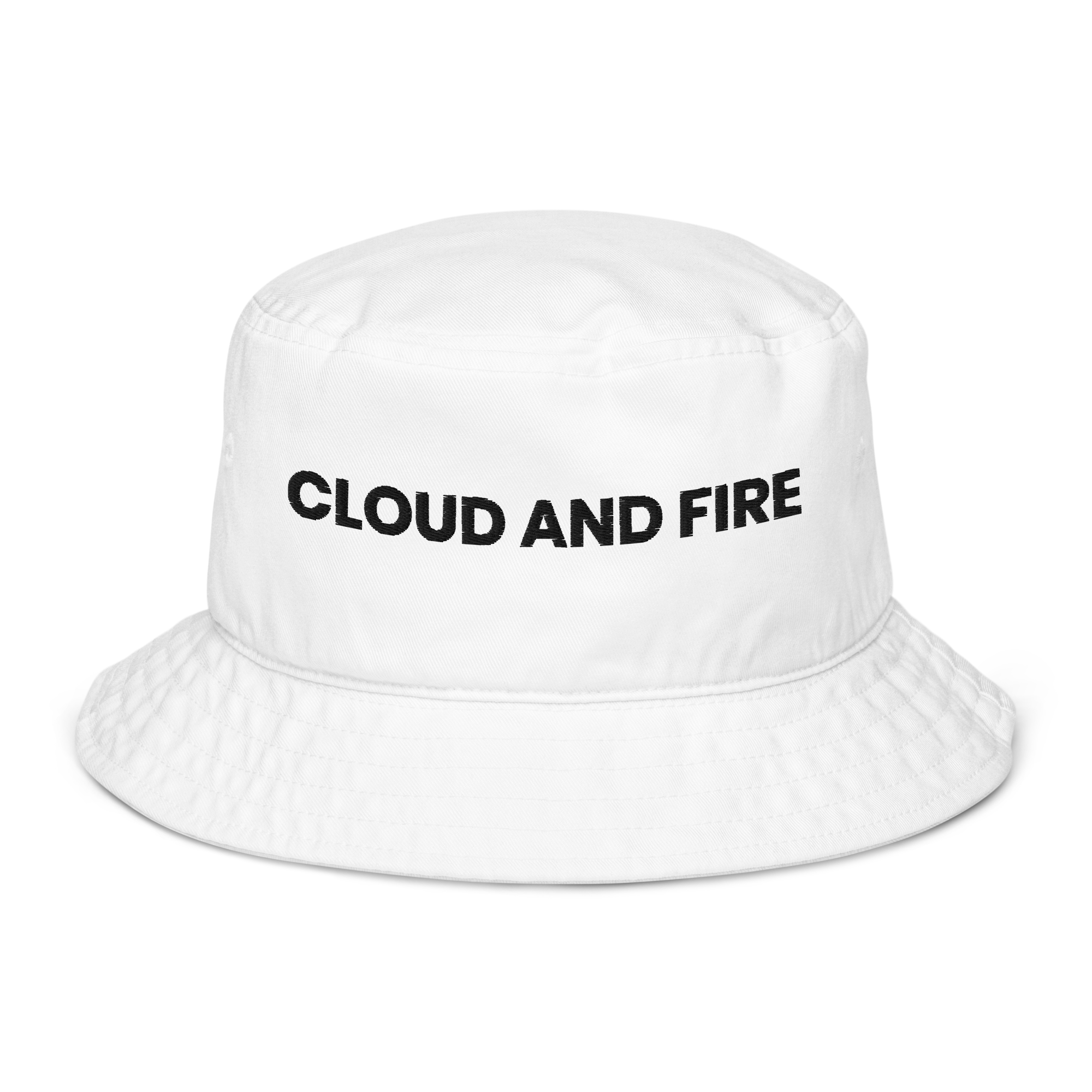 CLOUD AND FIRE Typeface Organic Bucket Hat