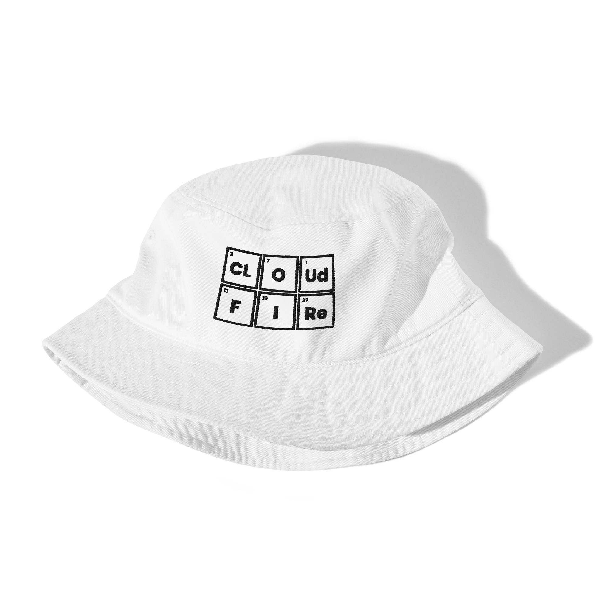 CLOUD AND FIRE Logo Organic Bucket Hat