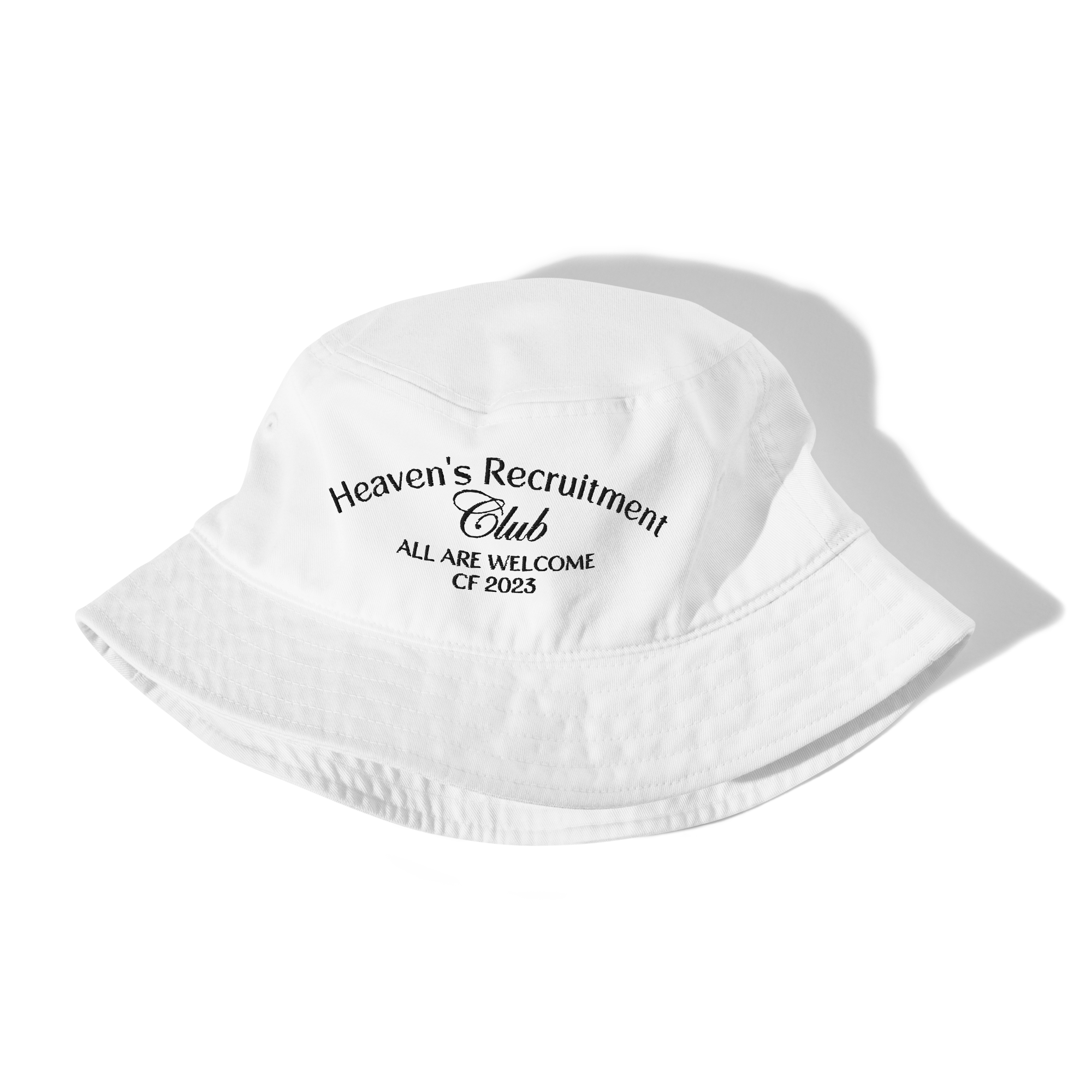 Heaven's Recruitment Club Organic Bucket Hat