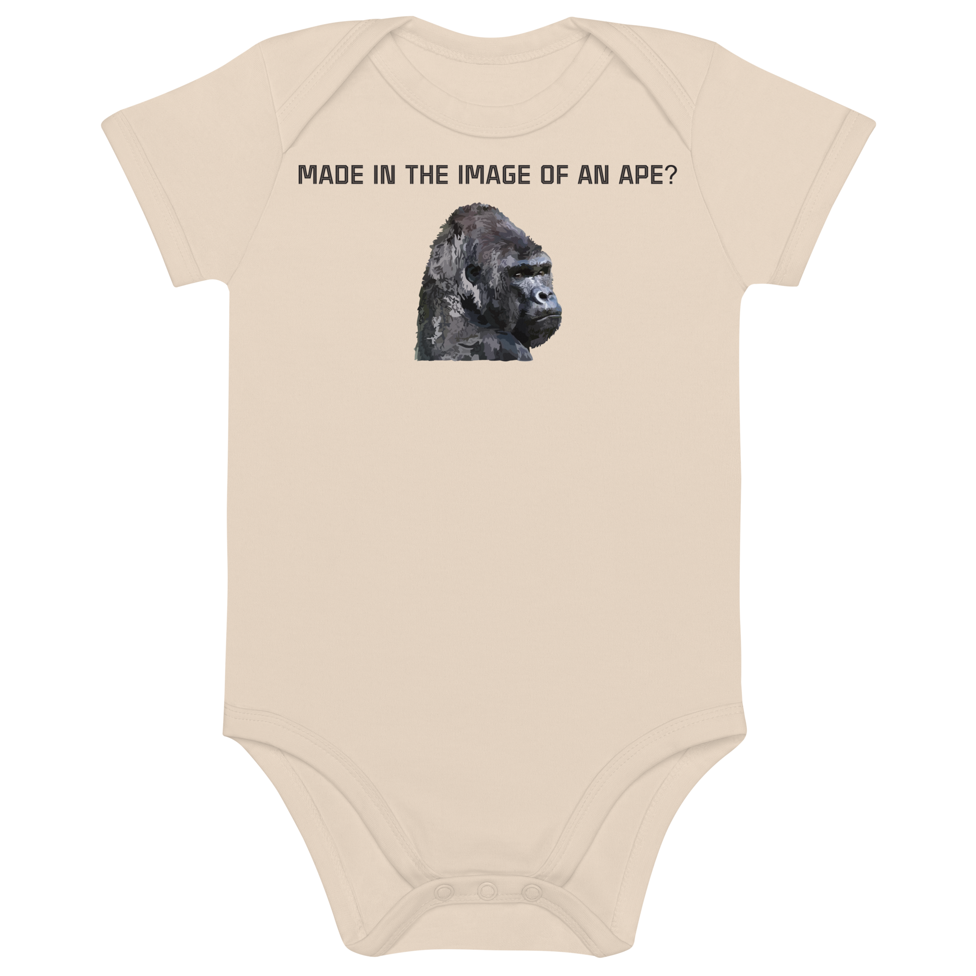 Made In the Image of An Ape - Organic Cotton Baby Bodysuit