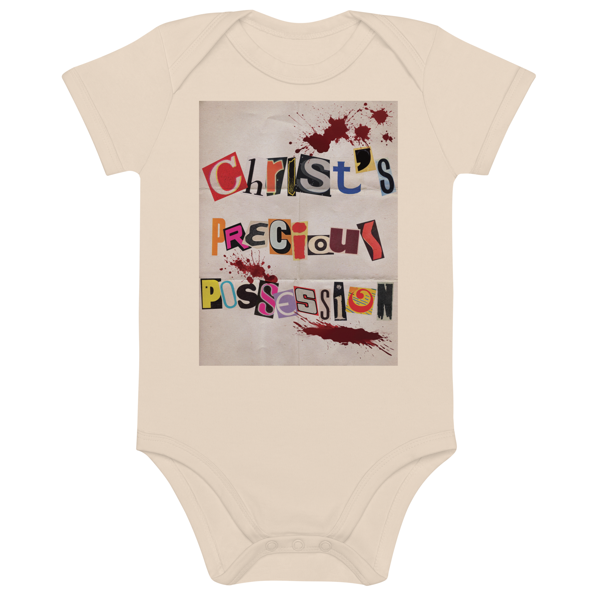 Crist's Precious Possession - Organic Cotton Baby Nodysuit