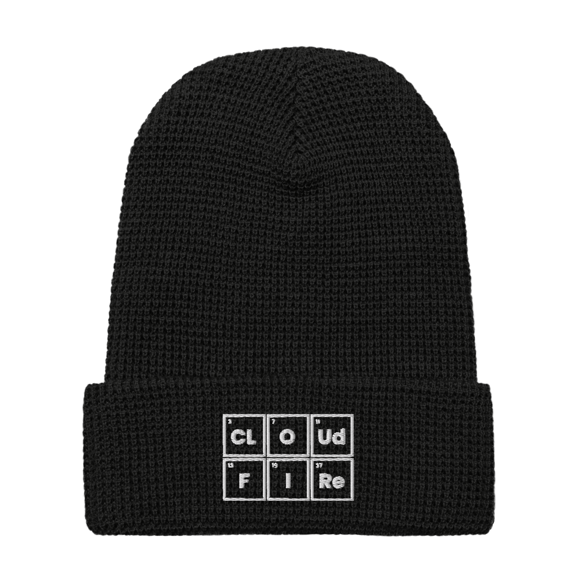 CLOUD AND FIRE Logo Waffle Beanie