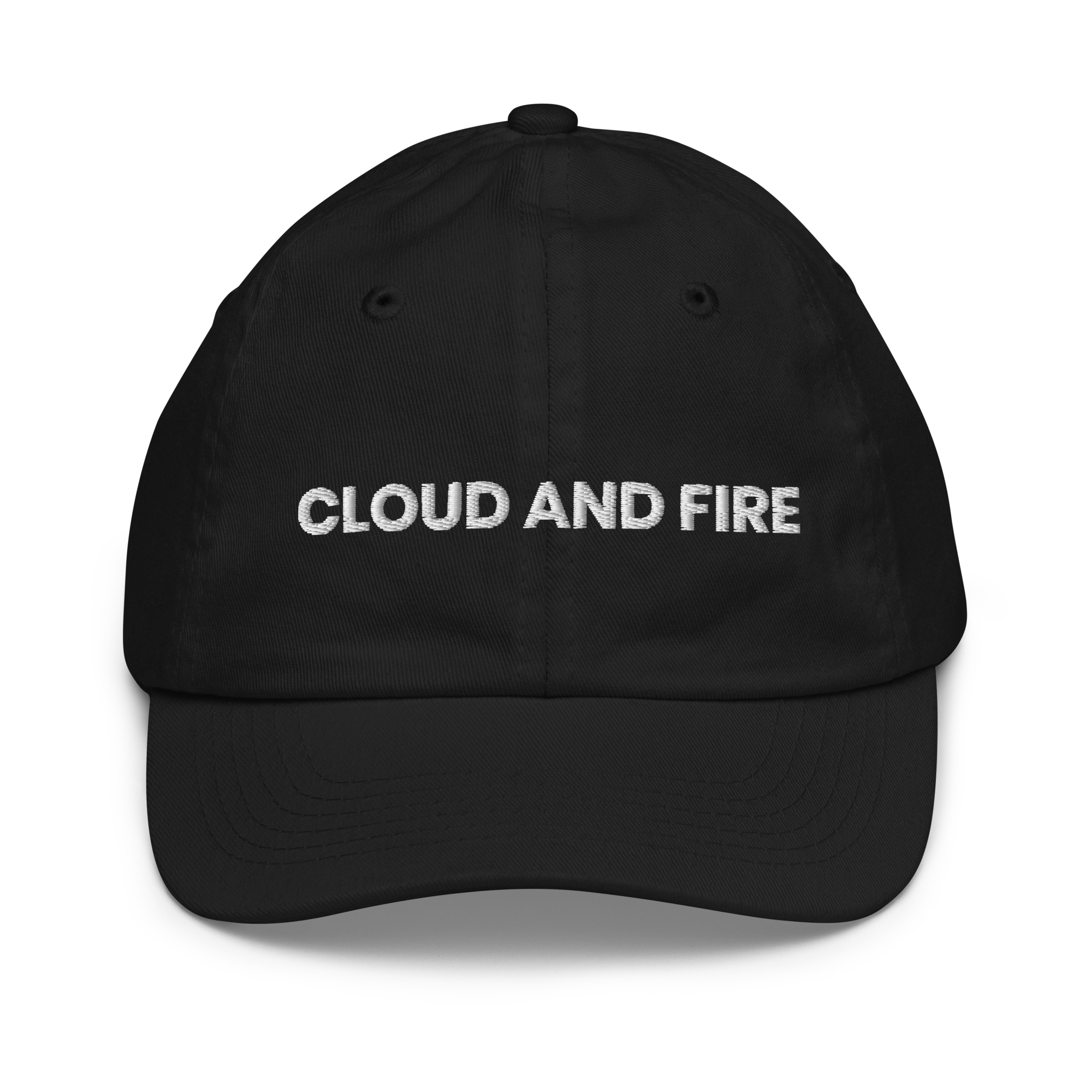 CLOUD AND FIRE Typeface Youth Baseball Cap