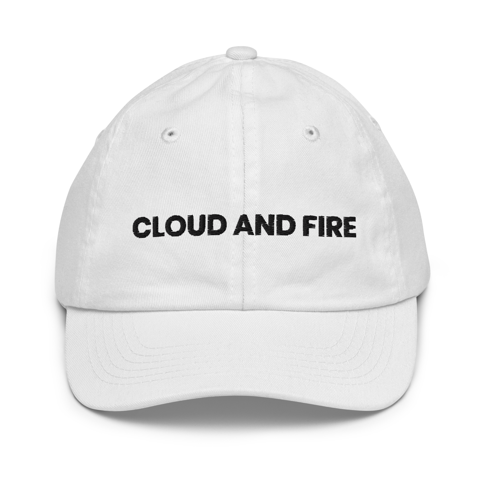 CLOUD AND FIRE Typeface Youth Baseball Cap