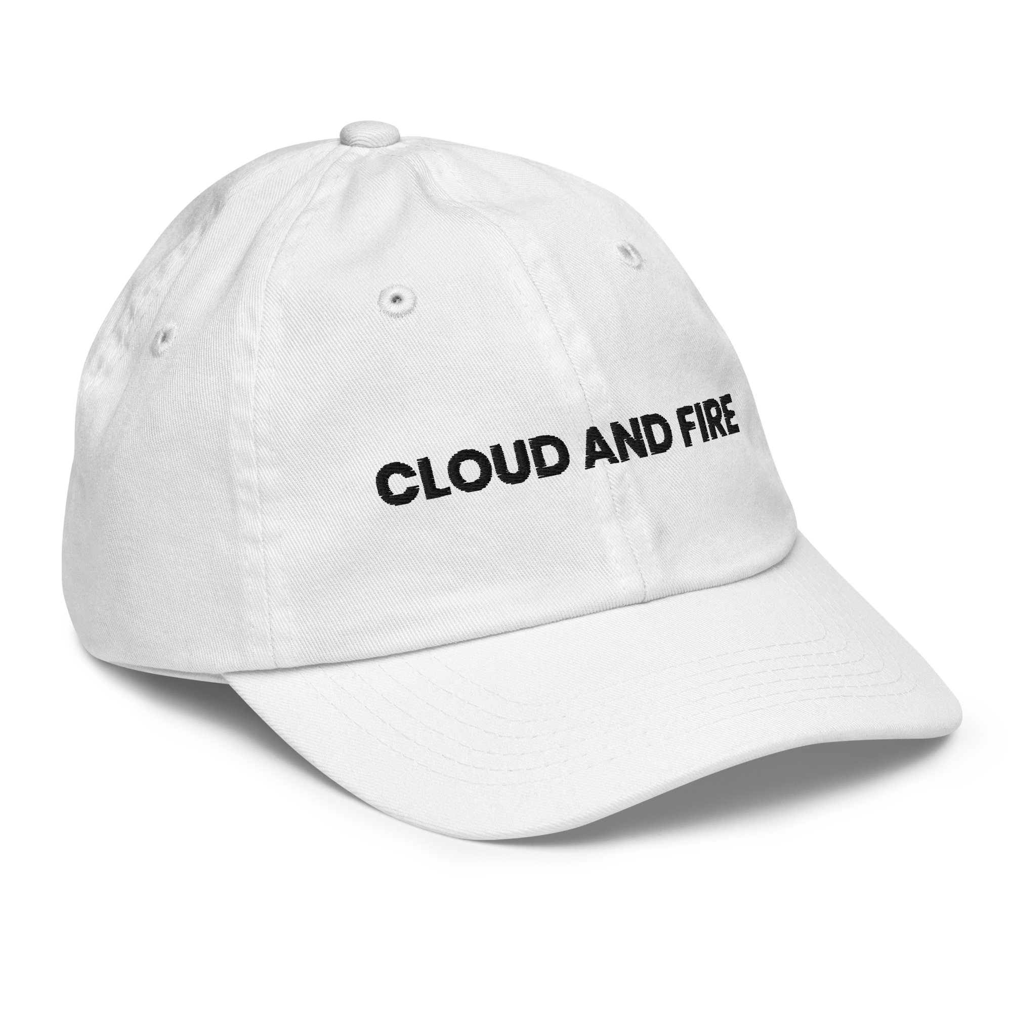 CLOUD AND FIRE Typeface Youth Baseball Cap