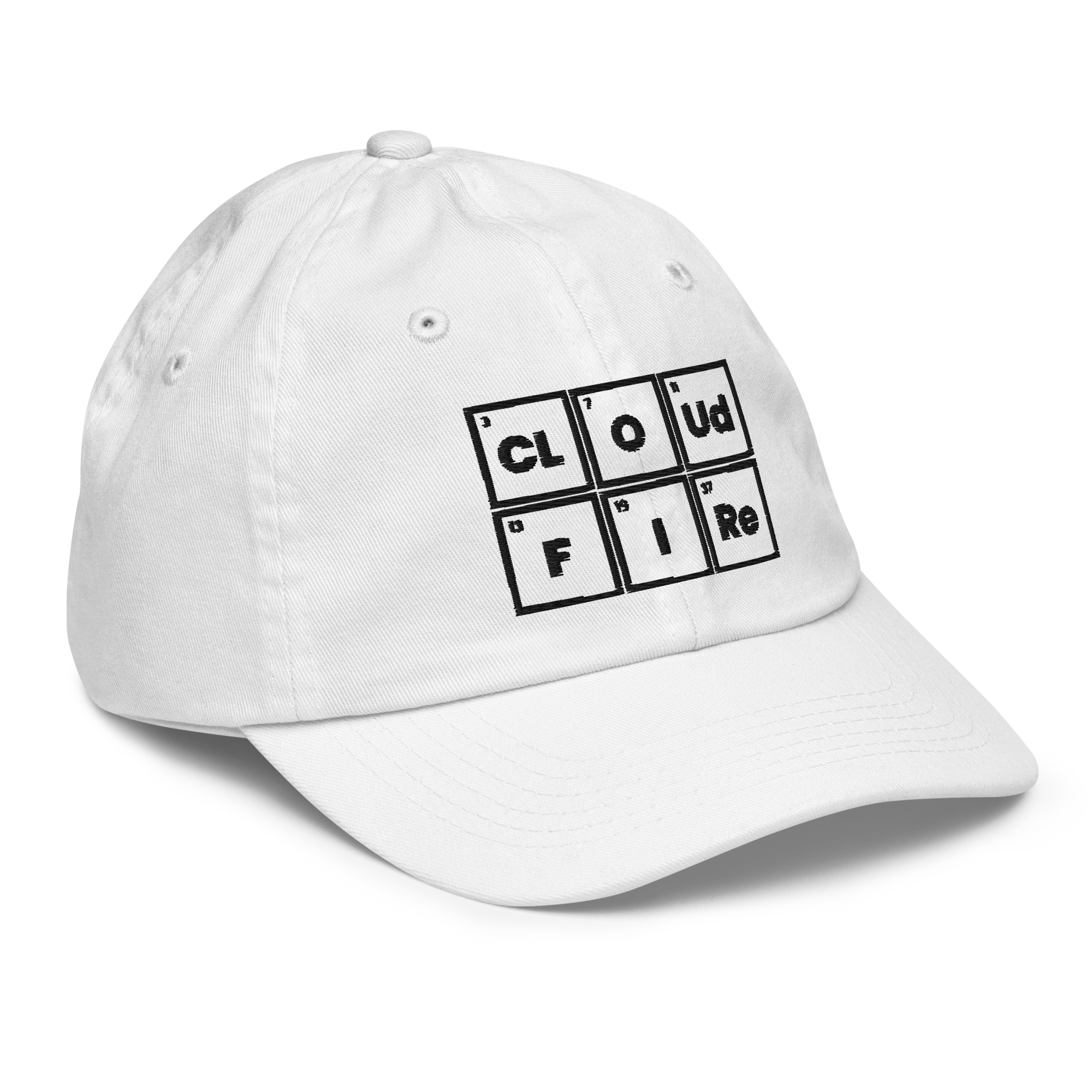 CLOUD AND FIRE Logo Youth Baseball Cap